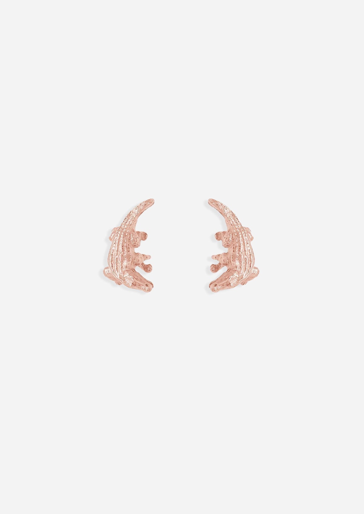 Alligator Threaded Flat Back Earring | Single