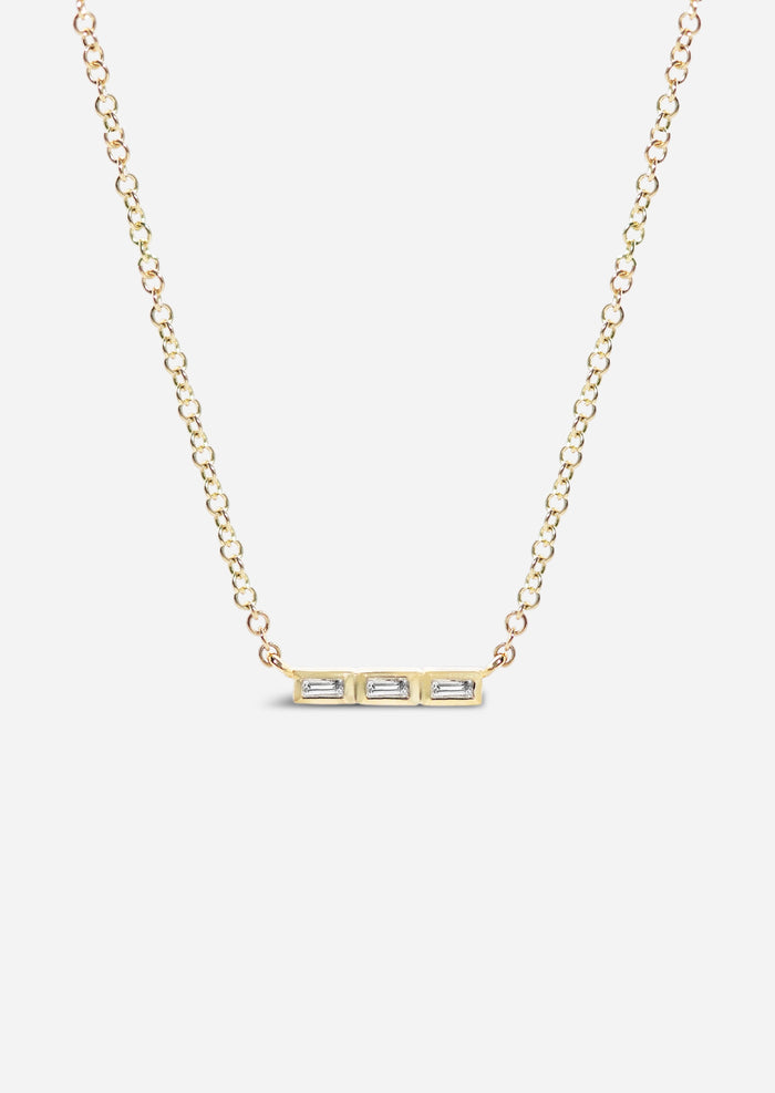 Baguette Bar Necklace