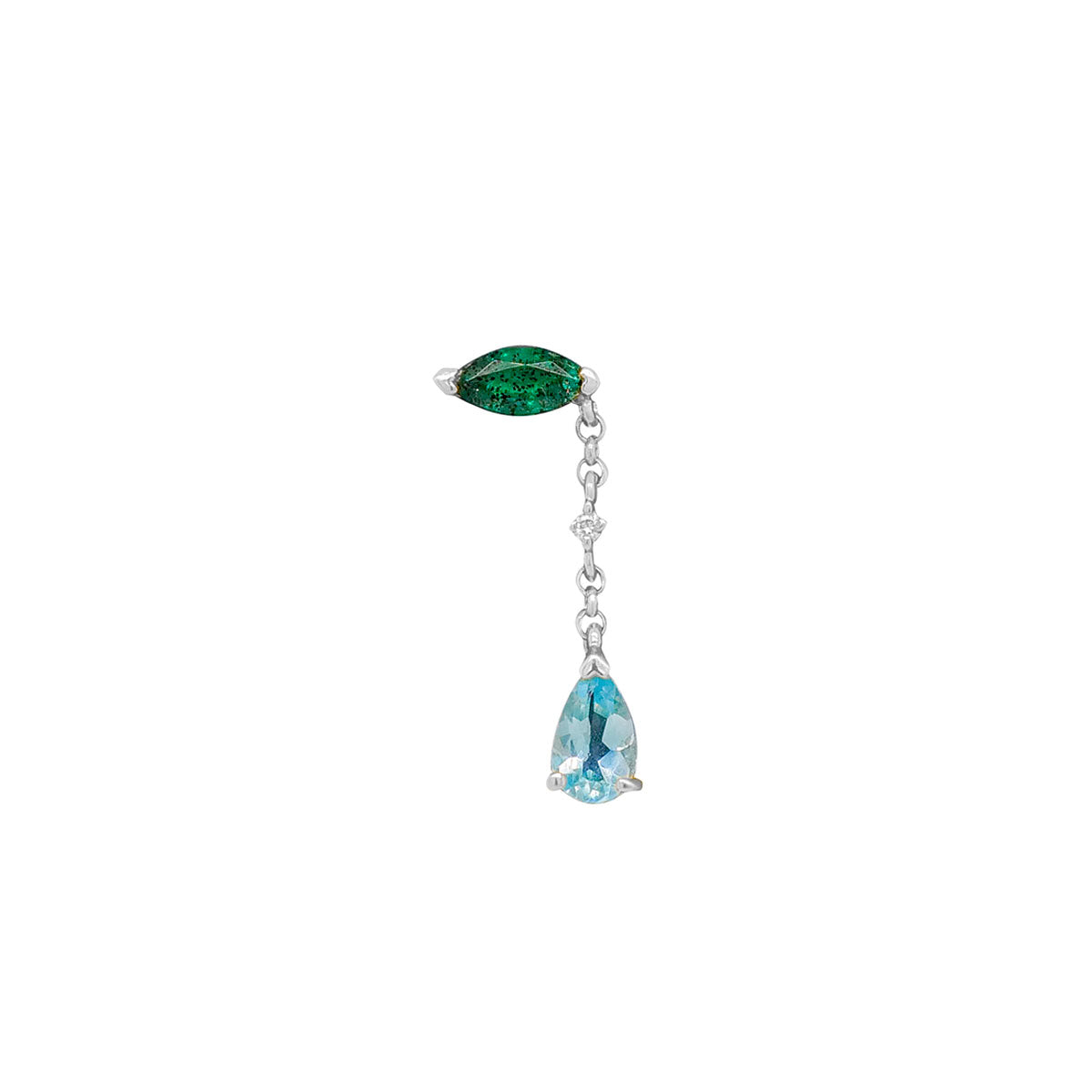 Blue Tear Earring | Single