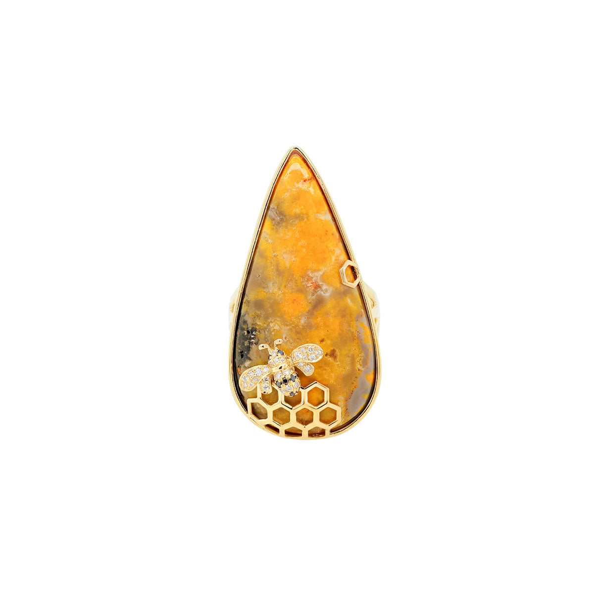 Bumble Bee Jasper Ring