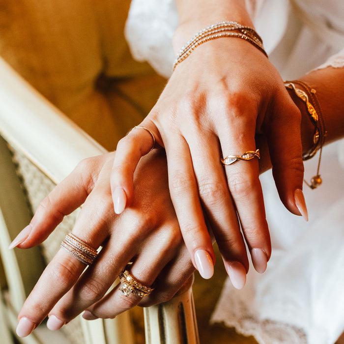 Double Helix Eternity Ring