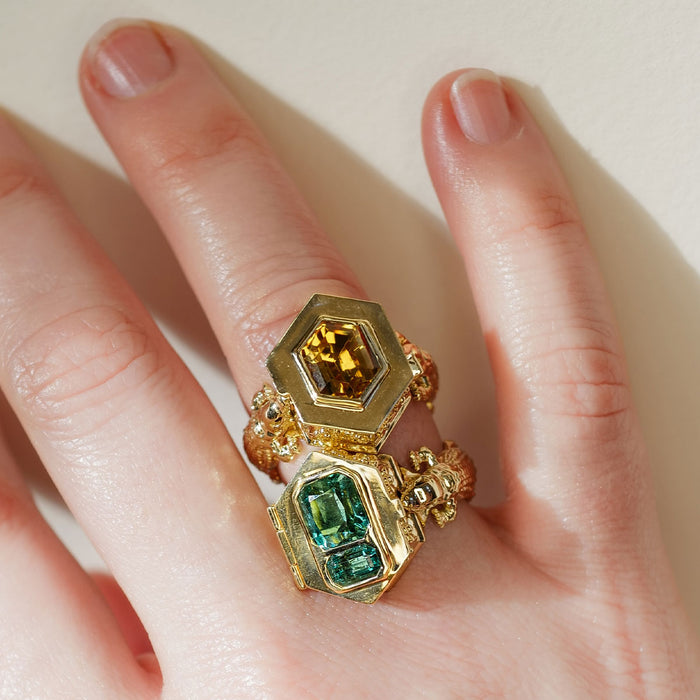 Funeral Ring - Citrine