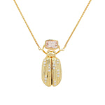Luxe Lightning Bug Necklace | 7.30GMS 3.40CTW | Morganite