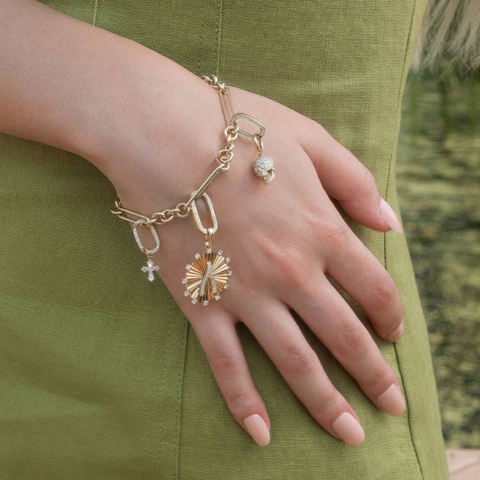 Oval and Round Link Bracelet