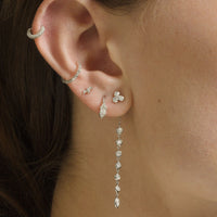Diamond Trio Earring | Single