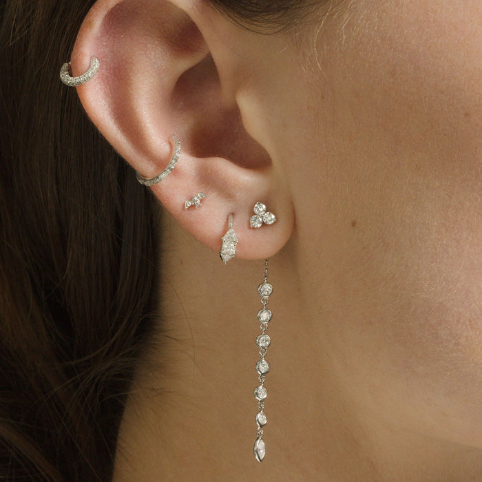 Diamond Trio Earring | Single
