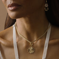 Wishbone Medallion Charm