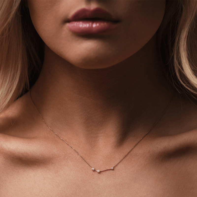 Aries necklace rose gold on sale