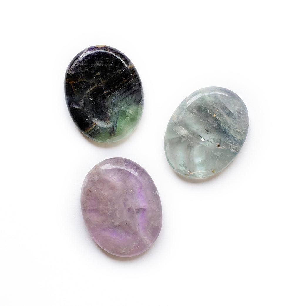 Rainbow Fluorite Worry Stones