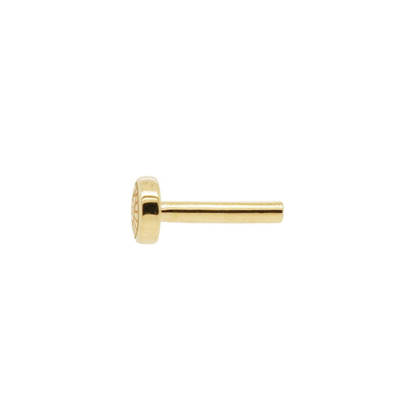 Internally Threaded Flat Back Post Replacement 14k Gold – FreshTrends