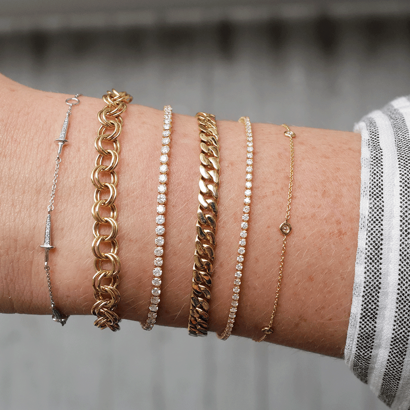 Mini Diamond Tennis Bracelet 2.8GMS 1.2CT Porter Lyons