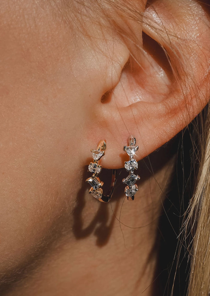 Confetti Diamond Hoop | Single