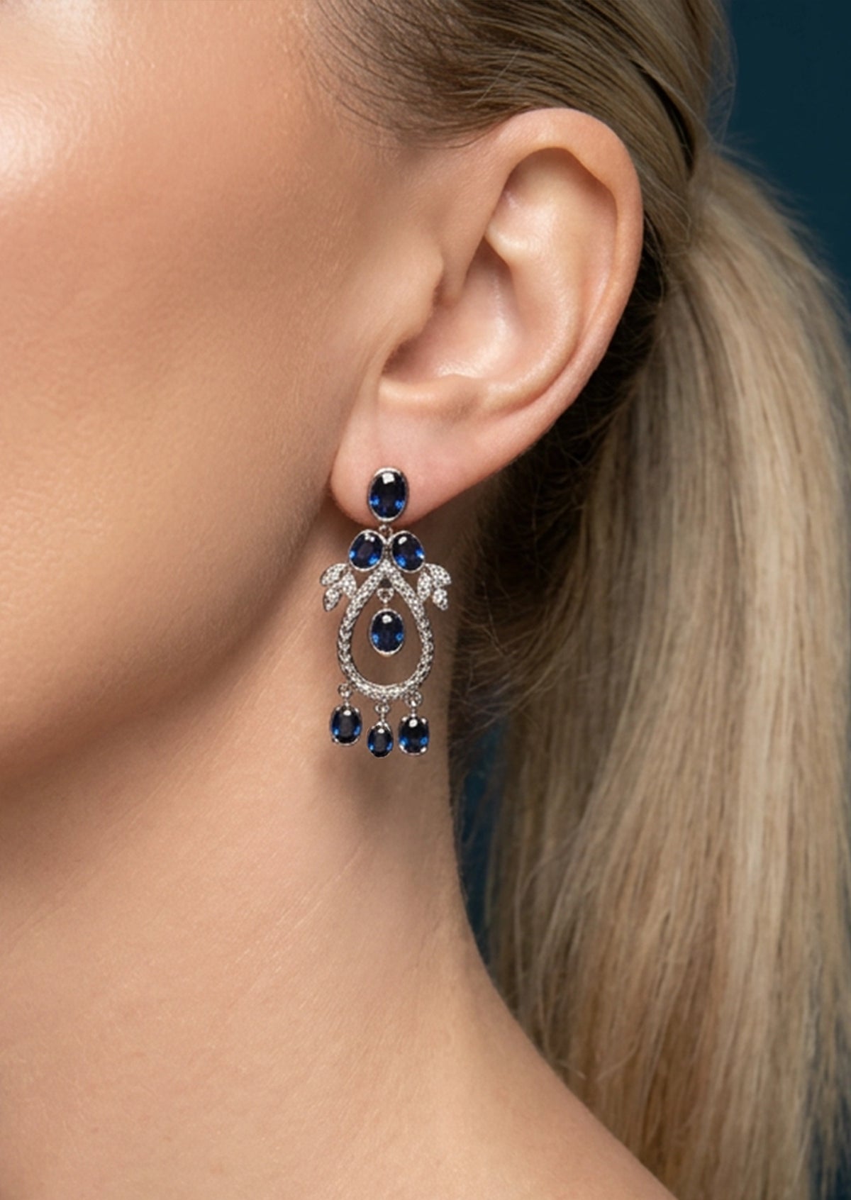 Midnight Magnola Earrings