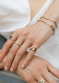 Diamond Staple Bracelet