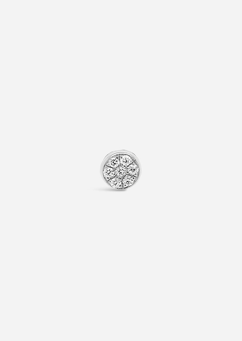 Mini Sun Threaded Flat Back Earring | Single
