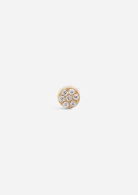 Mini Sun Threaded Flat Back Earring | Single