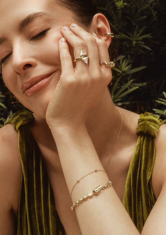 Sacred 5 Diamond Station Bracelet