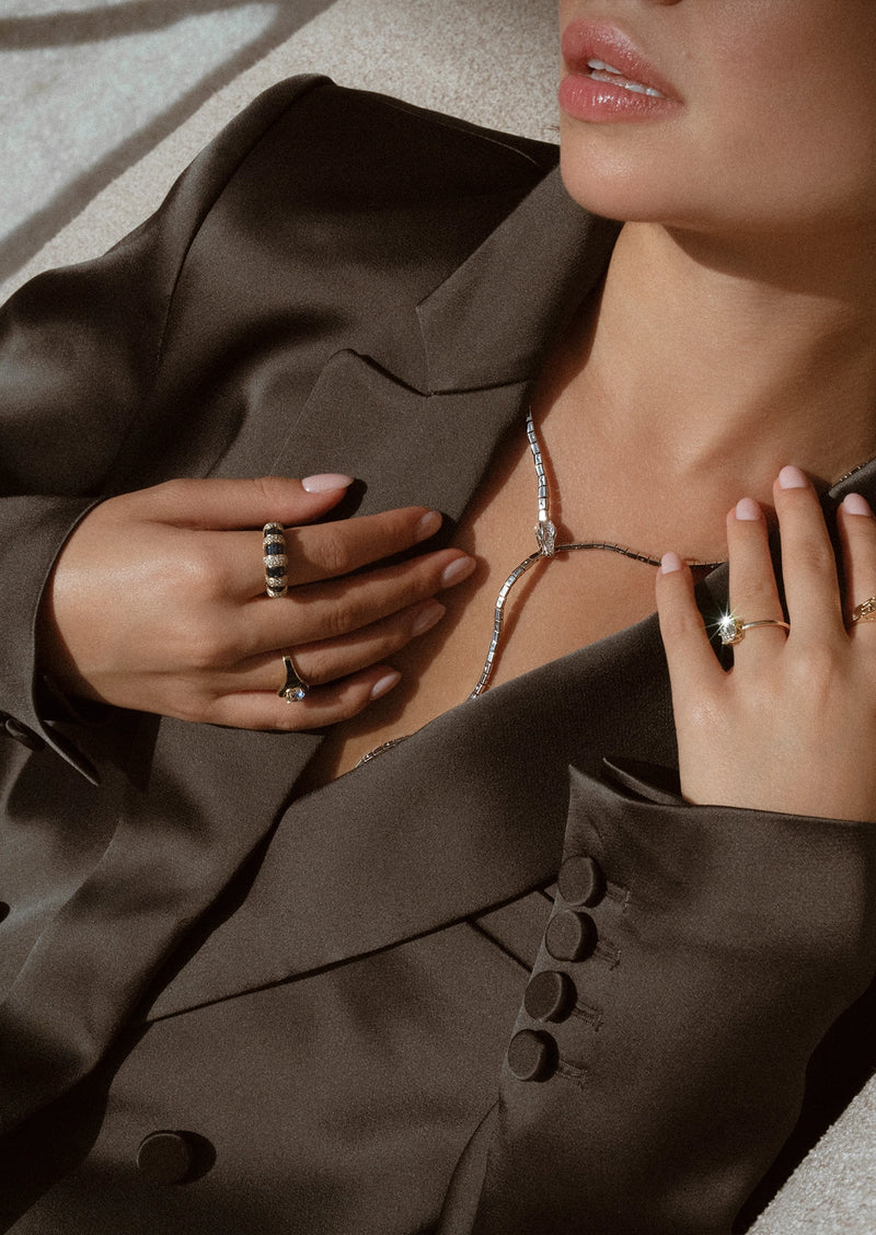 Nile Crocodile Lariat Necklace