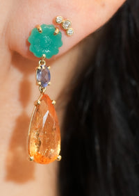 Vanitas Imperial Topaz Earrings