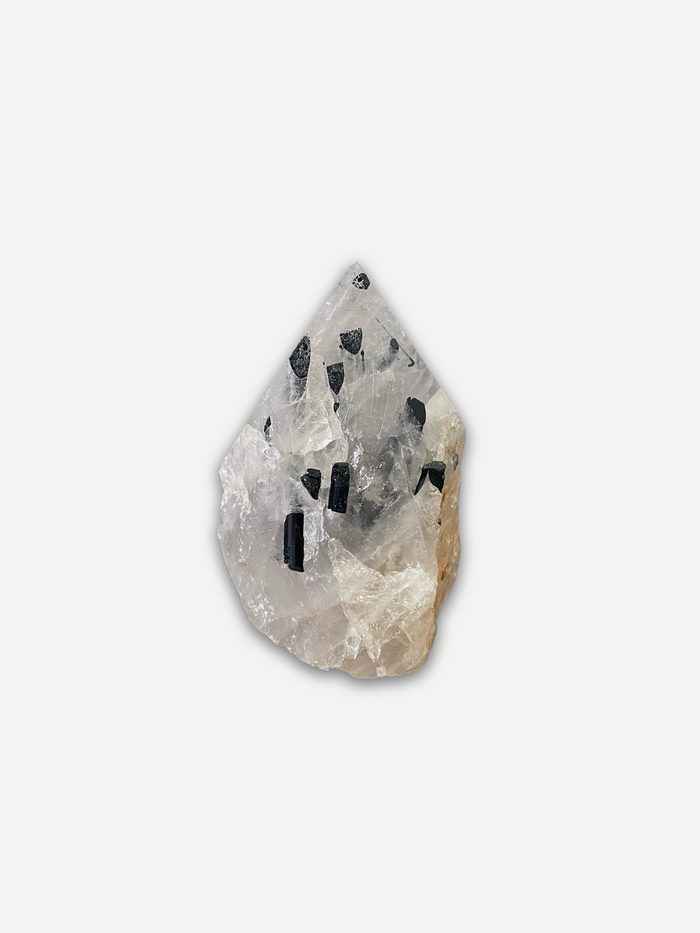 Black Tourmalated Quartz Point