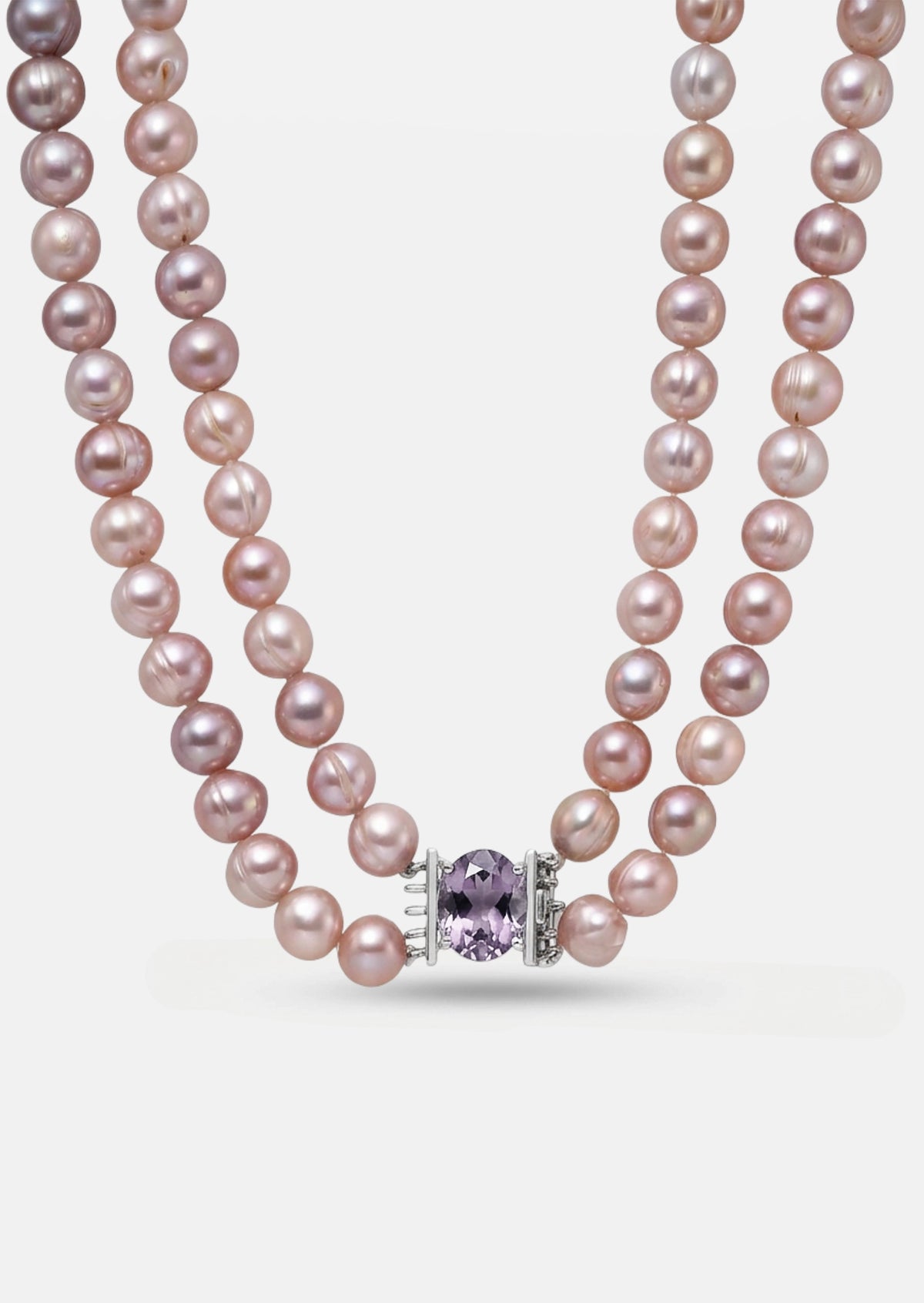 Amethyst Pearl Necklace