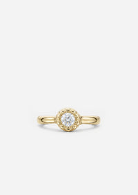 Bezel Set Diamond Clicker Hoop