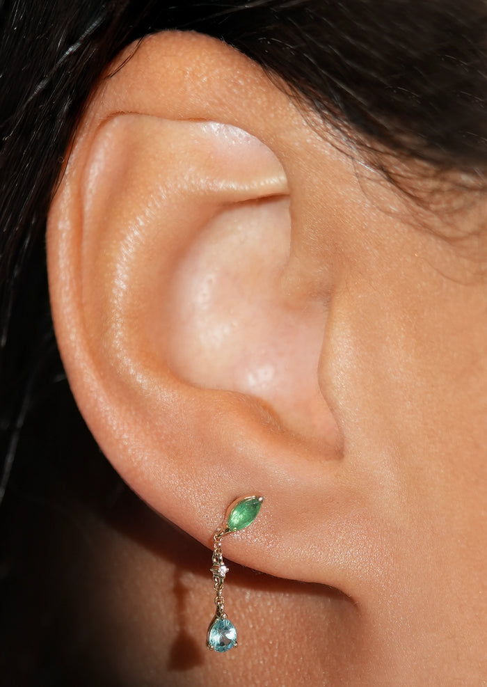 Blue Tear Earring | Single