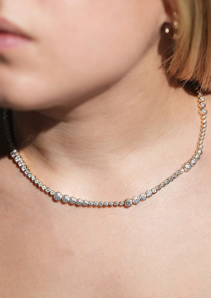 Bubble Tennis Necklace