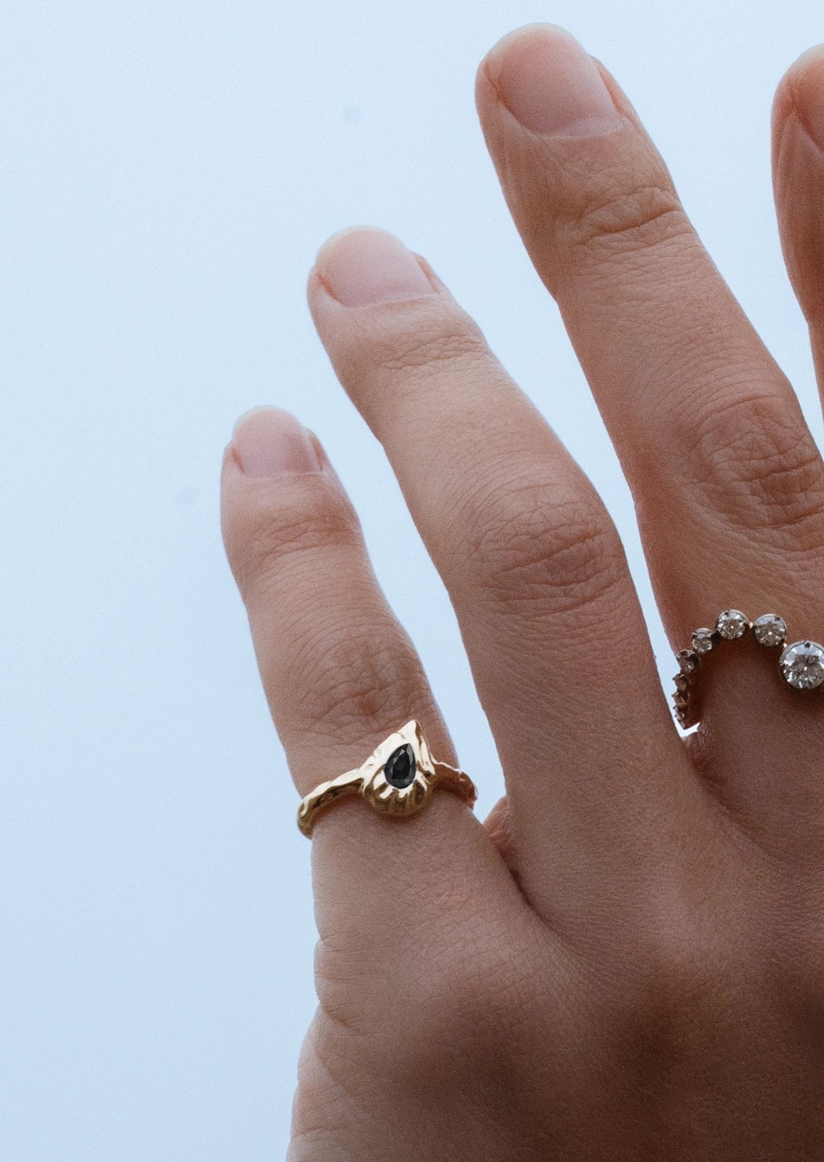 Black Diamond Erode Pinky Ring