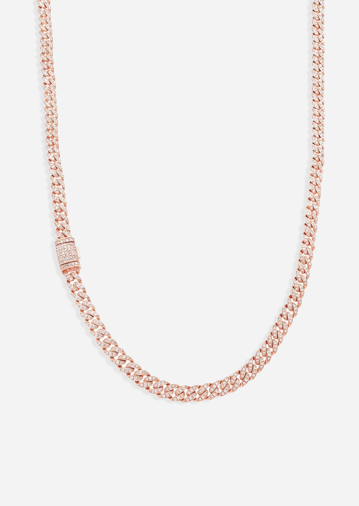 Diamond Curb Chain Necklace