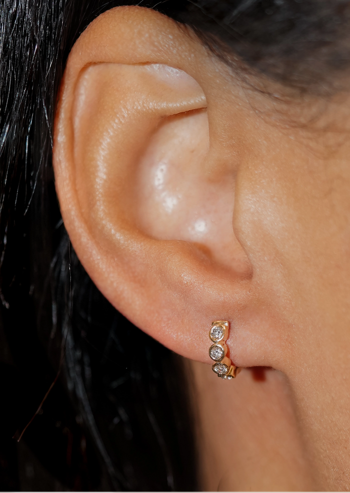 Bubble Huggie Hoop | Single