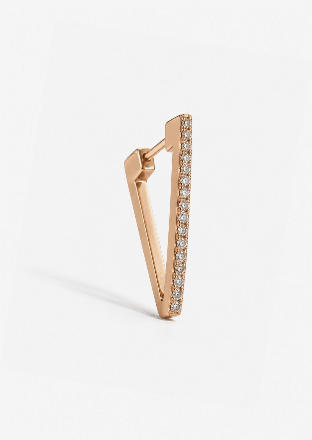 Diamond Triangle Hoop