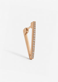 Diamond Triangle Hoop