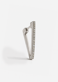 Diamond Triangle Hoop