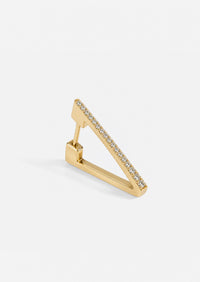 Diamond Triangle Hoop