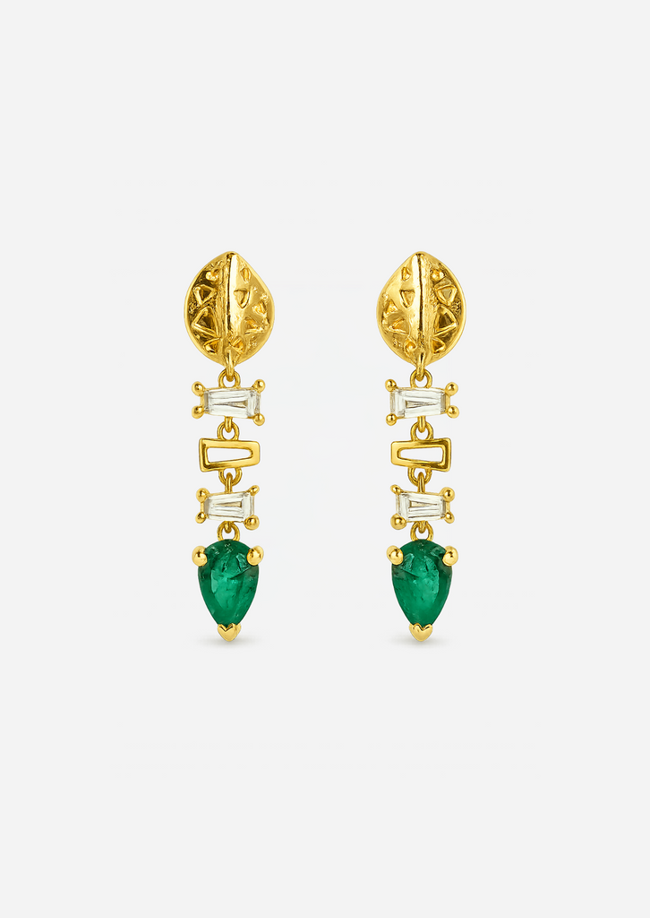 Backbone Baguette Earrings