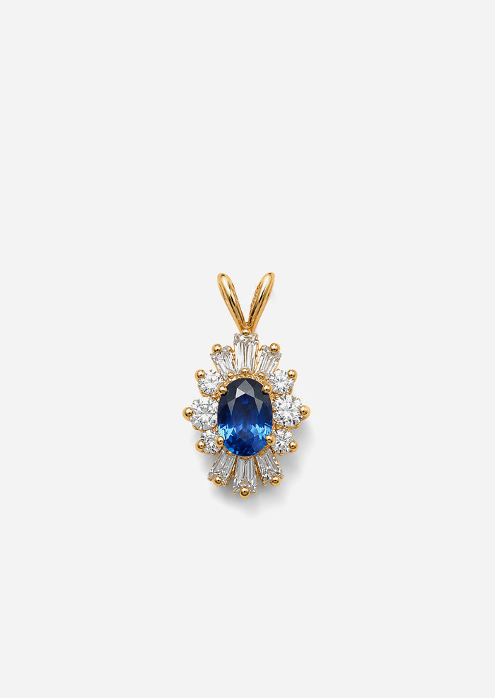 Sunburst Charm - Sapphire