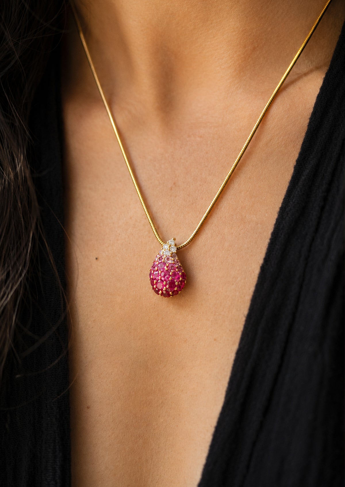 Ombre Flame Necklace