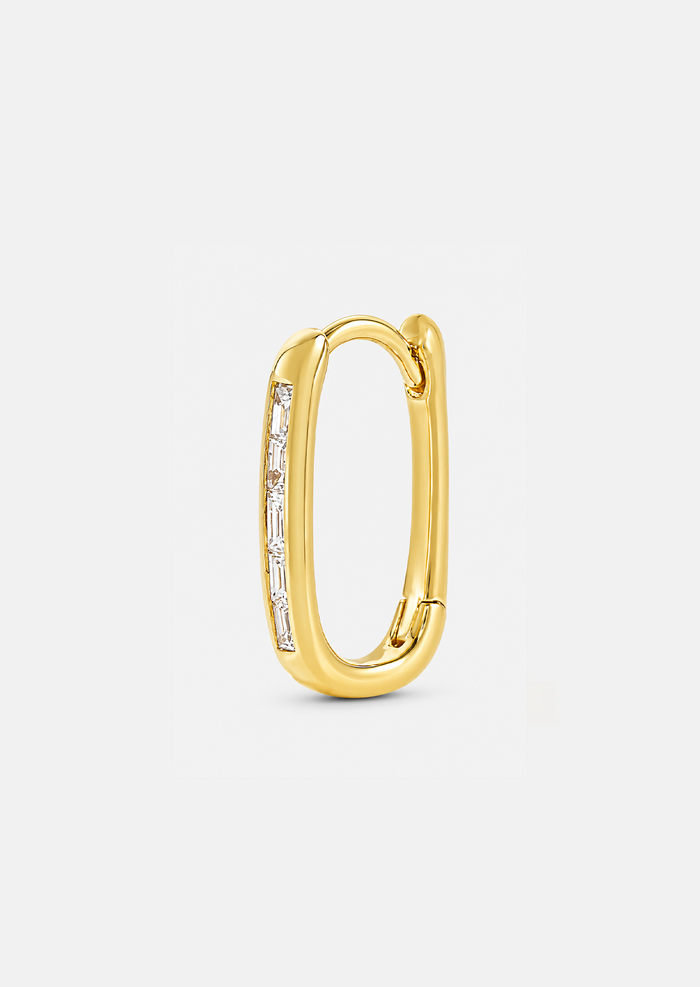 Diamond Oval Lock Hoop