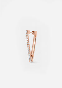 Diamond Triangle Hoop