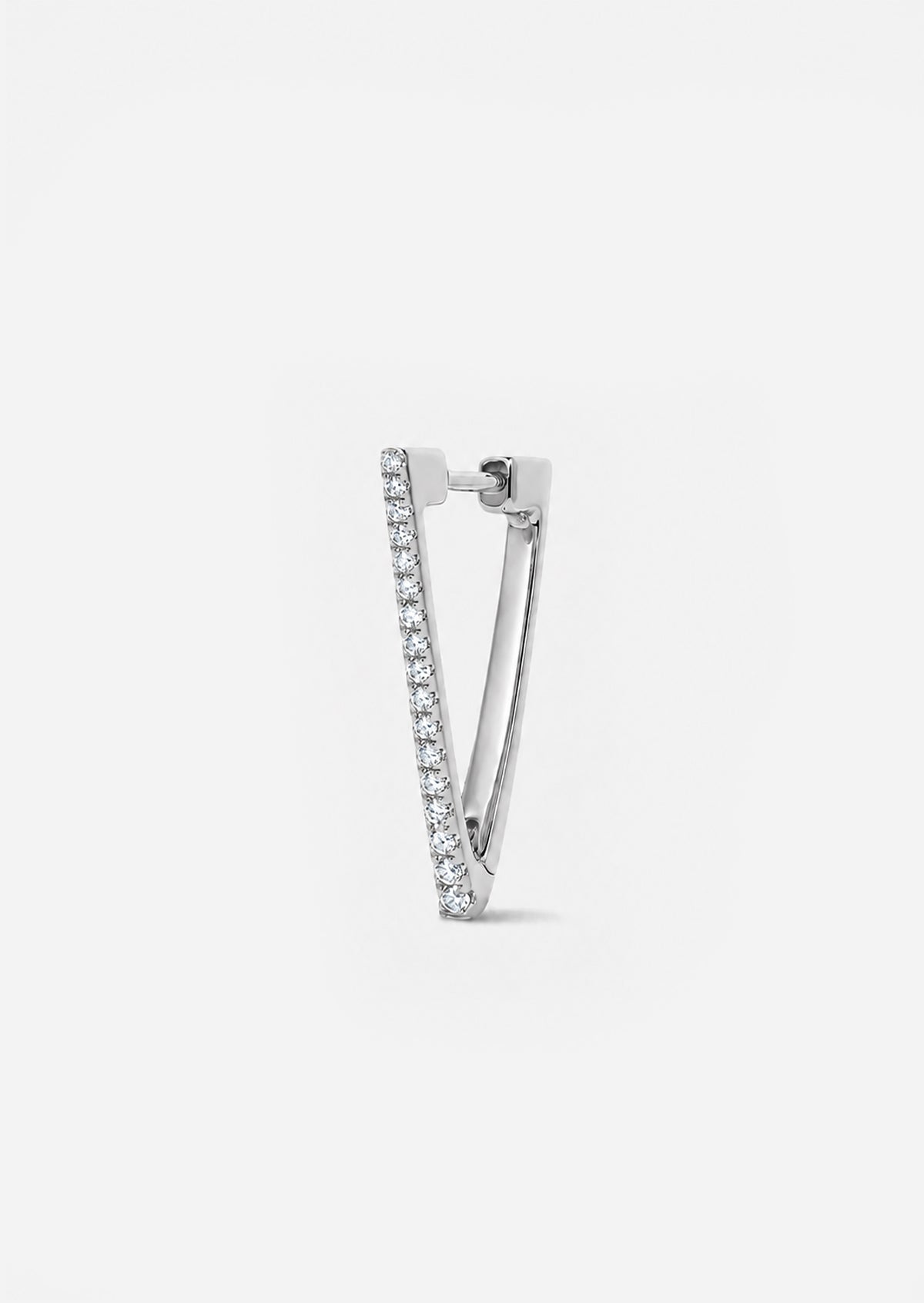 Diamond Triangle Hoop
