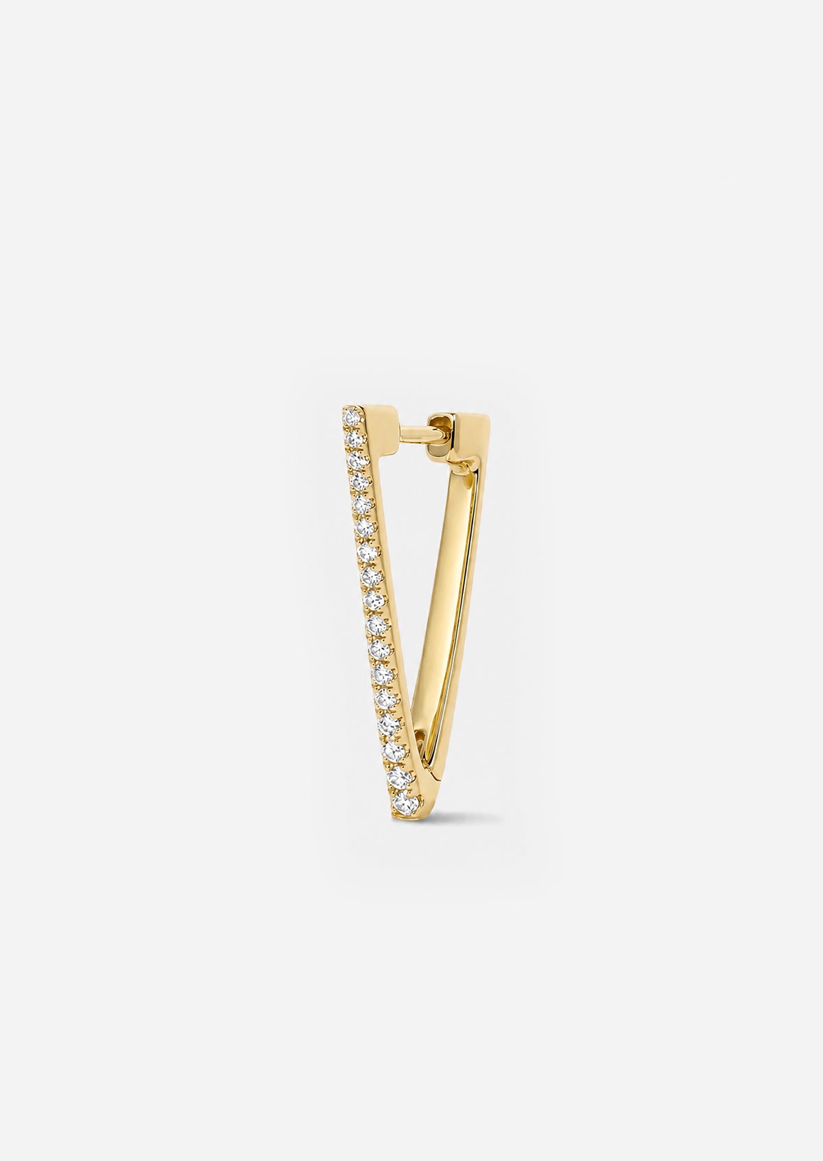 Diamond Triangle Hoop
