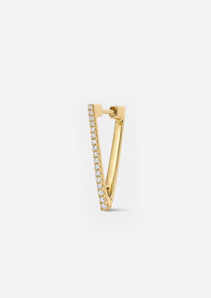 Diamond Triangle Hoop