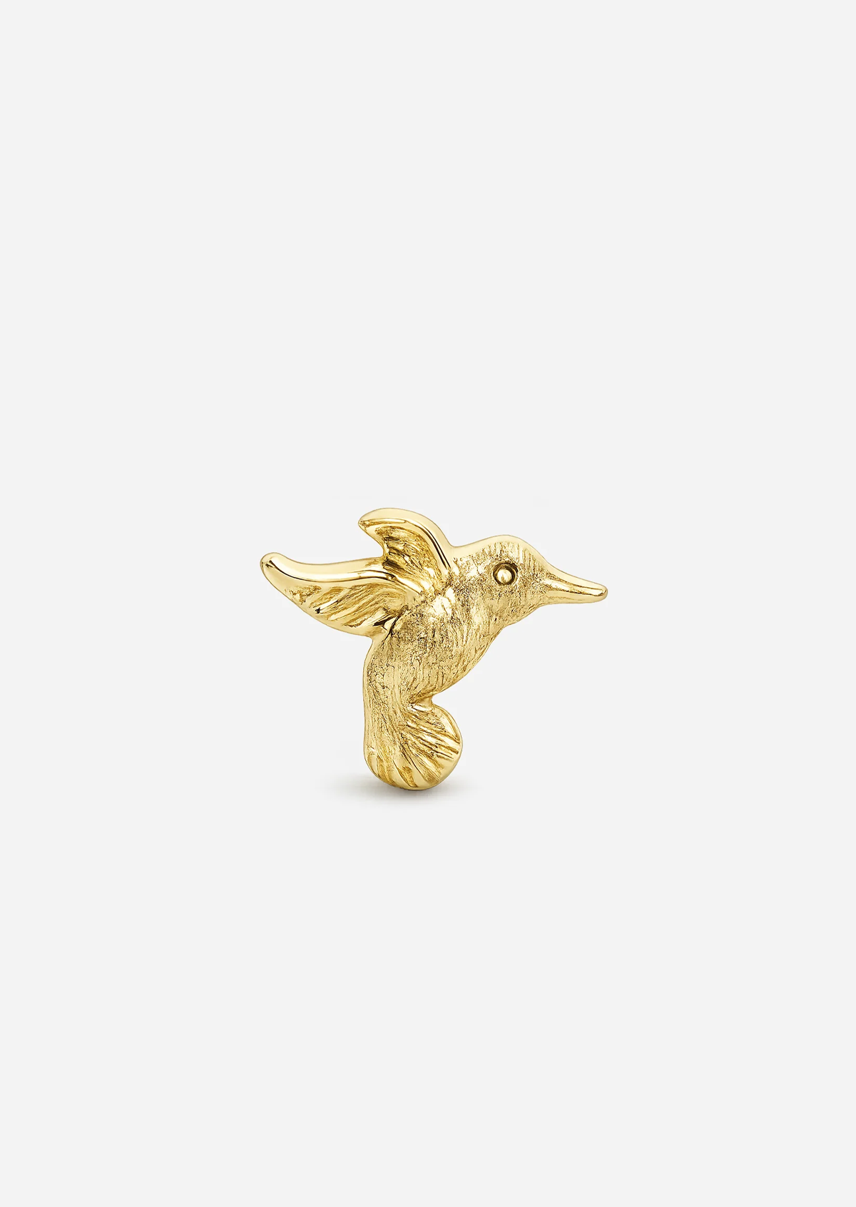 Hummingbird Threaded Flat Back Earring