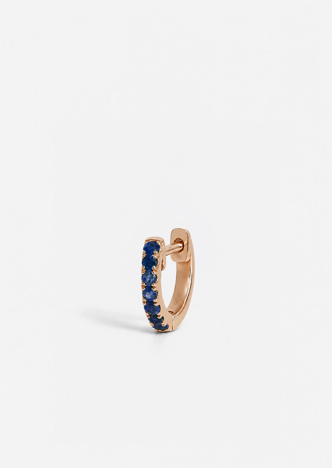 Small Sapphire Huggie Hoop