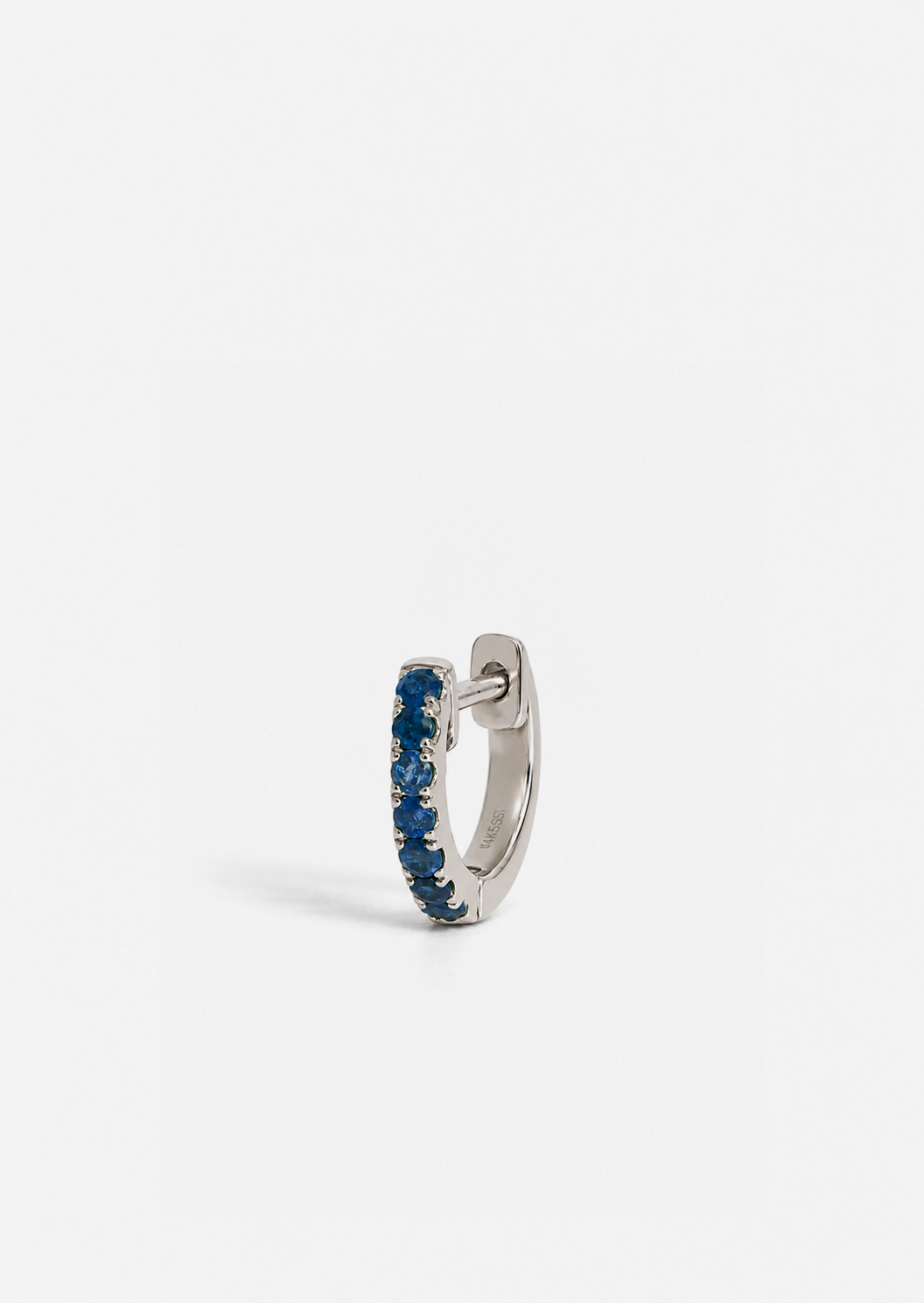 Small Sapphire Huggie Hoop