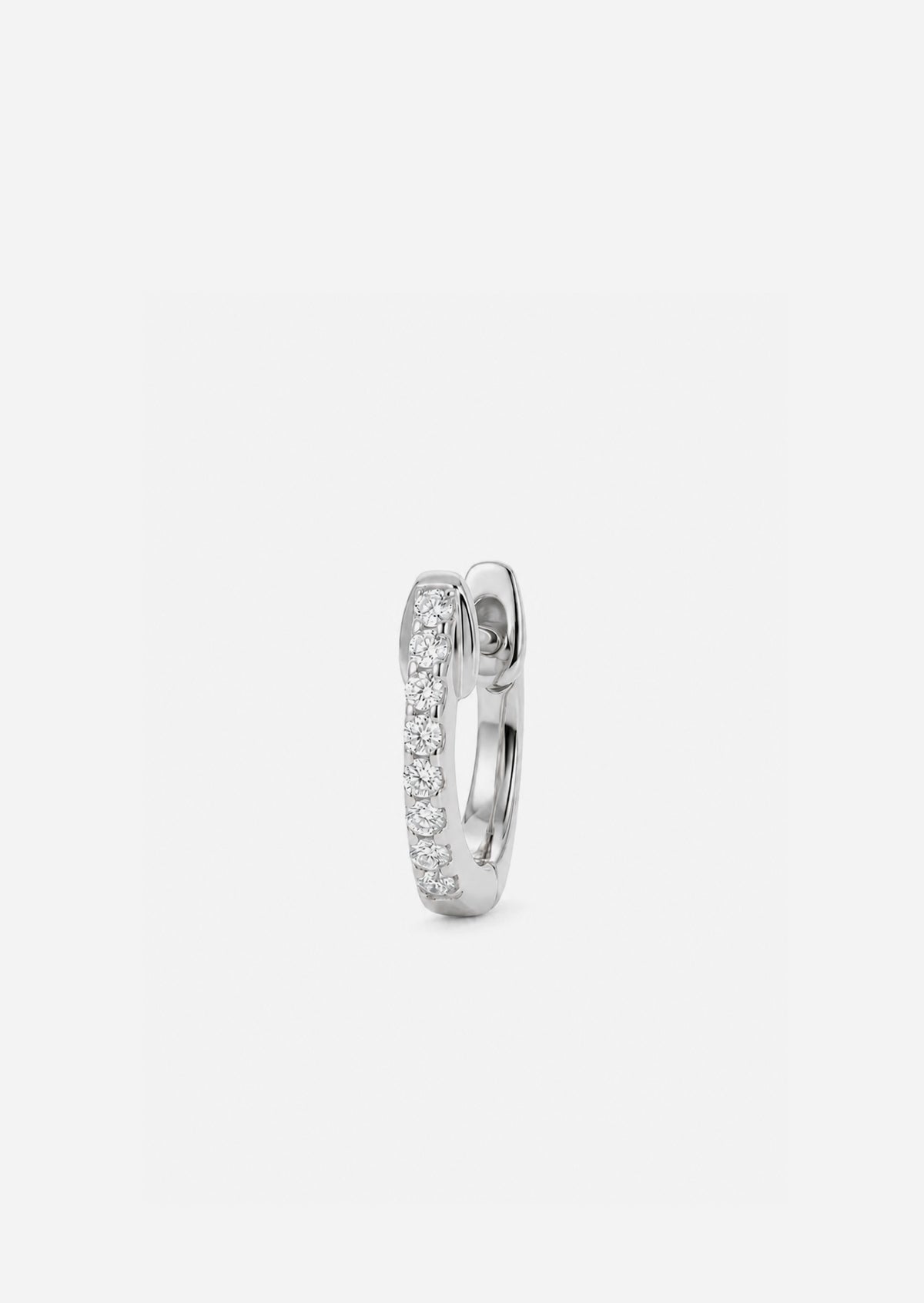 Small Diamond Huggie Hoop