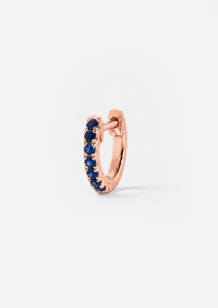 Small Sapphire Huggie Hoop