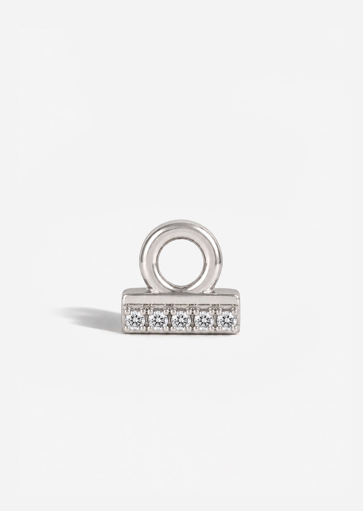 Libra Threaded Flat Back Earring