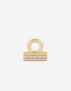 Libra Threaded Flat Back Earring
